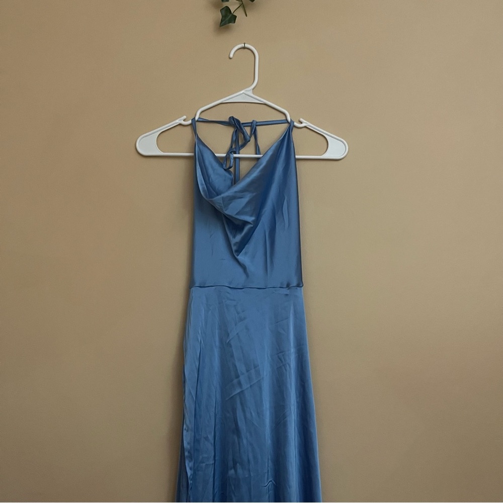 light blue prom dress